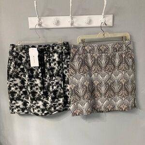 NWT INTRO BLACK & WHITE SKORT IN large